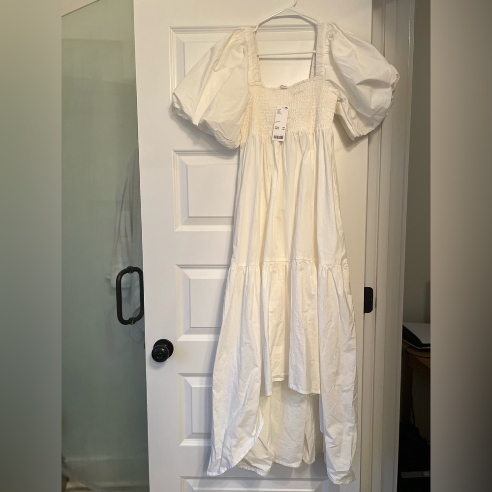 Urban outfitters Kimchi blue brand - white puff sleeve dress NWT size small